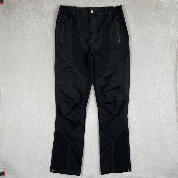FarFromWhat Other - Far From What Pants Mens Medium Black  Slim Straight Button‎ Fly Zip Calf 29"
